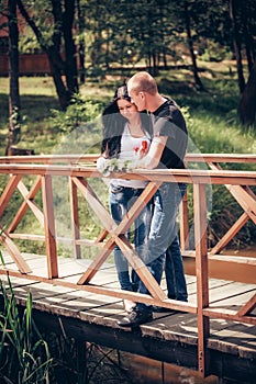 Love and affection between a young couple