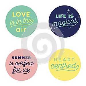 Love Air Button Pastel
