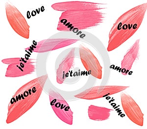 Love amore je`taime Valentine`s day background wallpaper