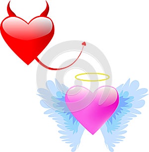 Love angel and Devil