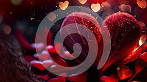 Love background ,Valentine background, Romantic background, hearts, wallpaper love animation, abstract hearts