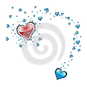 Love background vector