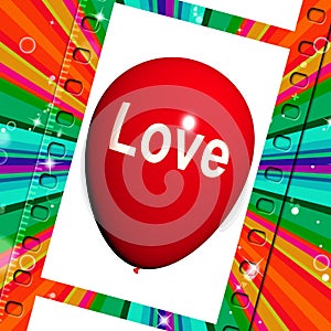 Love Balloon Shows Fondness and Affectionate Feeling photo