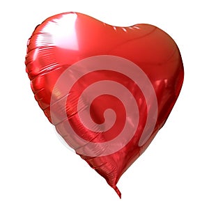 Love Baloon isolated on white, Ballon heart : red valentine love concept, Valentines day. ÃÂ±solated.