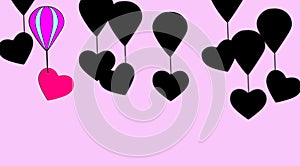 Love banner, light and shadow. Take care of affectivity. Separation.