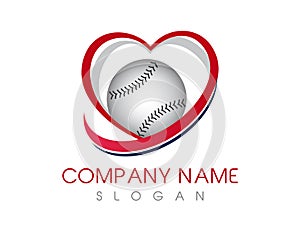 Love baseball logo
