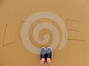 Love on beach