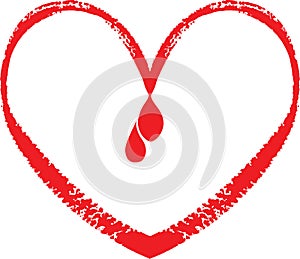 Love blood drop