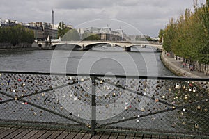 Love bridge Paris France