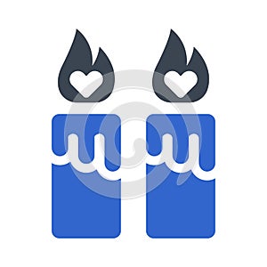 Love candles Icon