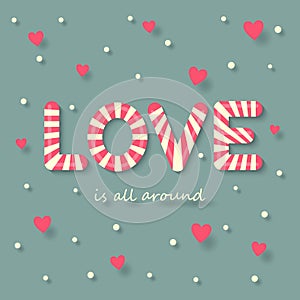 Love candy background
