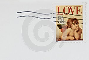 Love Cherub Stamp