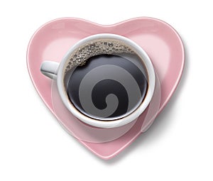 Love Coffee Cup Heart