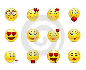 Love collection of beauty smilies