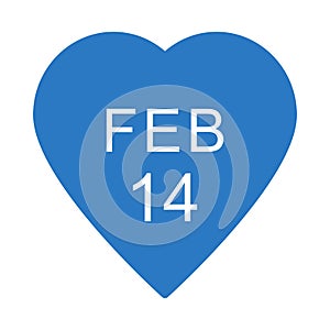 Love glyph colour vector  icon