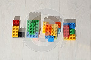 Love, Coloured Lego bricks