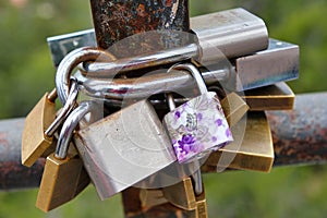 Love Commitment padlocks