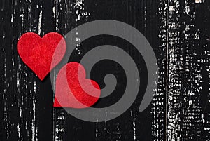 Love concept for mother`s day and valentine`s day. Valentine. Love. Valentine`s Day postcard. Happy Valentine`s day hearts on wood