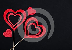 Love concept for mother`s day and valentine`s day. Valentine. Love. Valentine`s Day postcard. Happy Valentine`s day hearts on wood