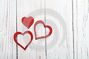 Love concept for mother`s day and valentine`s day. Valentine. Love. Valentine`s Day postcard. Happy Valentine`s day hearts on wood