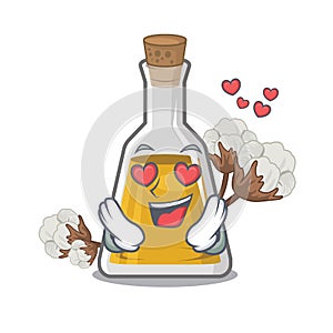 In love cottonseed oil in the cartoon shape photo