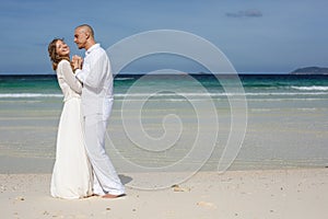 Love couple on the beach