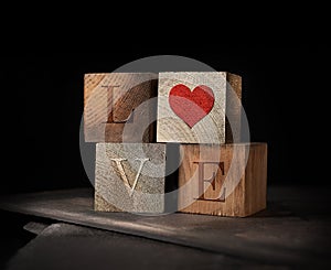 Love Cubes Valentines Concept Image