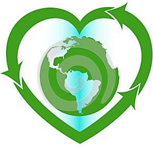 Love Earth eco oriented sign