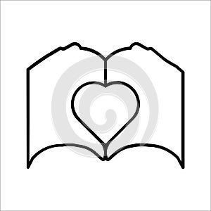 LOVE Editable and Resizeable Vector Icon photo