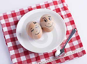 Love eggs couple