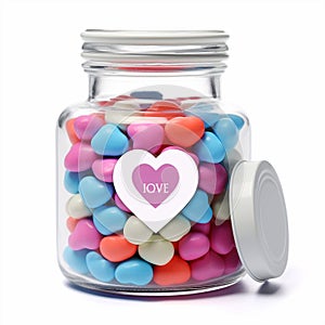 Love-Filled Candy Jar Wedding Favors