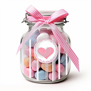 Love-Filled Candy Jar Wedding Favors