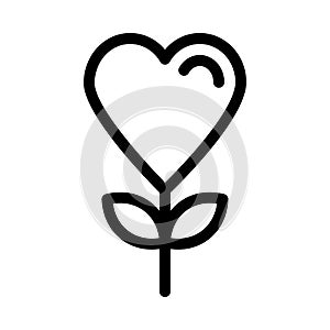 Love flower icon