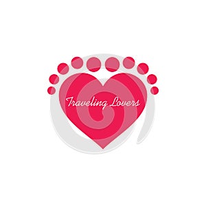 Love foot massage symbol decoration vector