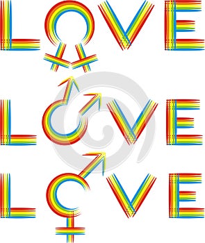 Love - gender rainbow photo