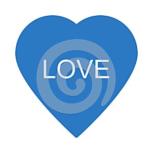 Love glyph colour vector  icon