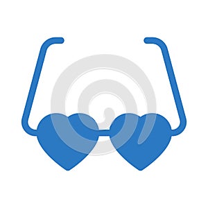 Love glyph colour vector icon