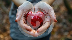 Love in Hand: A Heartfelt Donation Gesture photo