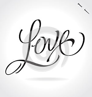 LOVE hand lettering (vector)