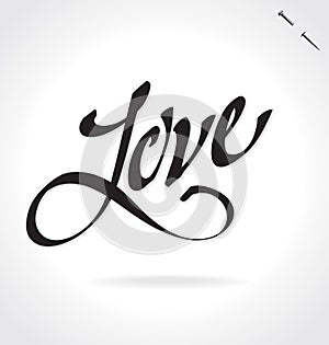 LOVE hand lettering (vector)