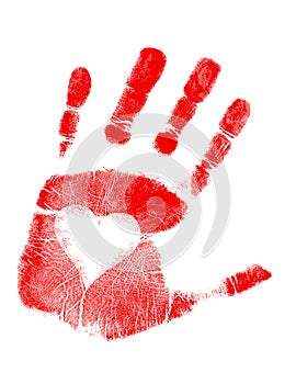 love Hand print / Vector