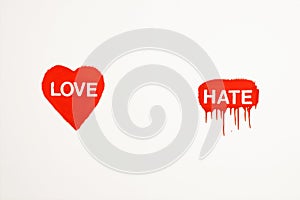 Love and hate.