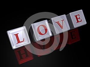 Love and Hate - 3D image