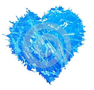 Love Heart . Blie Heart . Ice Shape.