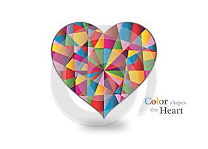 Love heart colors