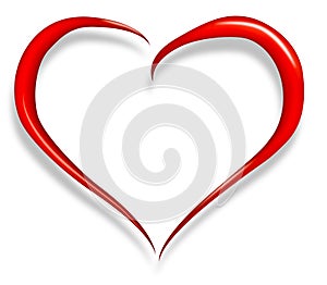 Corazón de amor feliz Día de San Valentín 