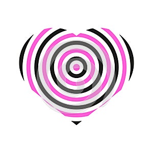 Love Heart Hype Vector Illustration Graphic