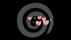 love or heart icon Animation. Heart Beat Concept for valentine\'s day Love and feelings