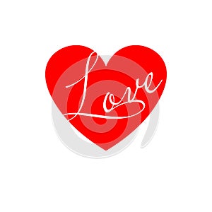 Love Heart. Red Heart Design