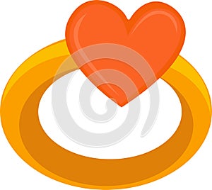 Love heart on ring